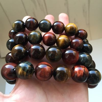 Natuurlijke Tiger Eye Stone Armband Kleurrijke exotische mode accessoire voor mannelijke en vrouwelijke liefhebbers