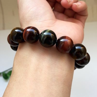 Natuurlijke Tiger Eye Stone Armband Kleurrijke exotische mode accessoire voor mannelijke en vrouwelijke liefhebbers