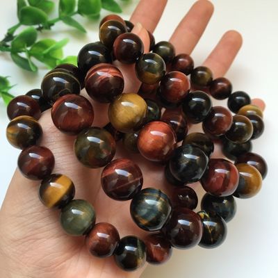 Natuurlijke Tiger Eye Stone Armband Kleurrijke exotische mode accessoire voor mannelijke en vrouwelijke liefhebbers