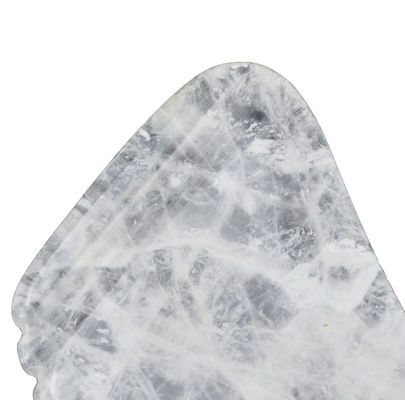 Duidelijke Quartz Gua Sha Schraapplaat voor gezichtshals Volle lichaamshuid Massage Spiermassage Functionaliteit