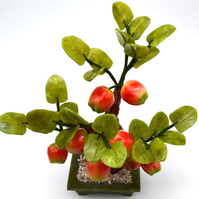 Engraving techniek populaire Chinese handgemaakte kristallen bomen kristallen appelboom jade bloemen boom