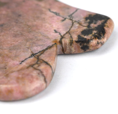 Natuurlijke Rhodonite Gua Sha Massage Tool voor het strakken van de huid en het bevorderen van gezichts schoonheid