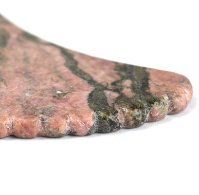 Natuurlijke Rhodonite Gua Sha Massage Tool voor het strakken van de huid en het bevorderen van gezichts schoonheid