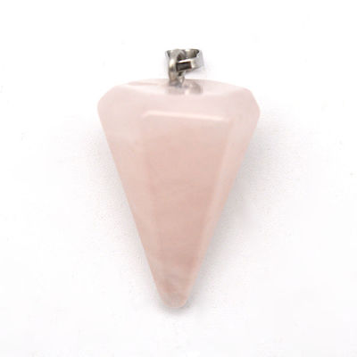 Natuurlijke kristal rozen kwarts hanger voor chakra uitlijning en Reiki Healing