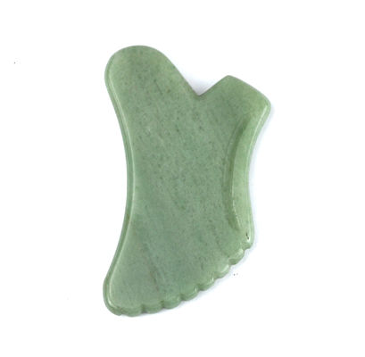 Groene Aventurine Guasha Gua Sha Face Tool Mode No abkgs-038 Voor effectieve lymfatische drainage en huidverzorging