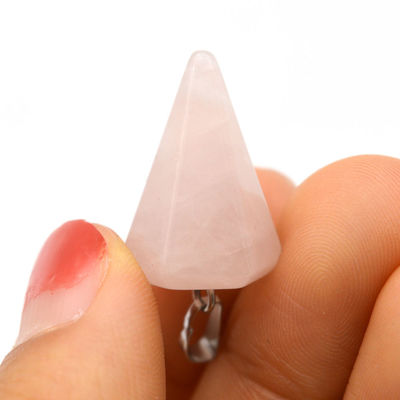 Natuurlijke kristal rozen kwarts hanger voor chakra uitlijning en Reiki Healing