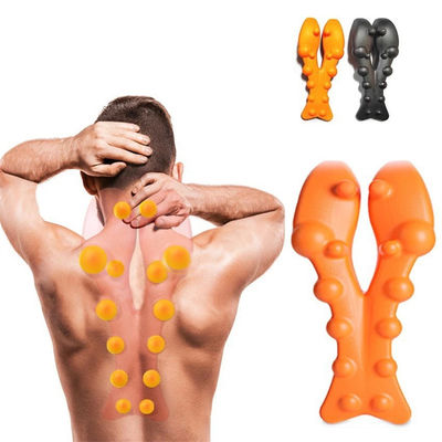 Lichaamsondersteuning Draagbaar baarmoederhalsmassage kussen met acupressuur massager en Memory Cotton Back Stretching