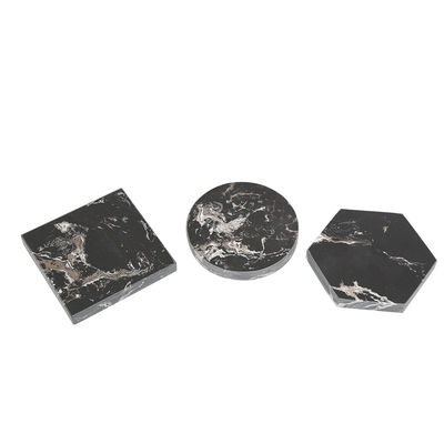 Regionaal kenmerk Marmeren natuurlijke ronde vierkant zeshoekige witte cup mat koffie thee coasters voor drinken matten pads thuis keuken