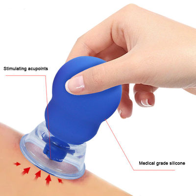 Blauw/roze Silicone Magnetische Vacuum Cupping Set Vacuum Hijama Cupping Therapy Set Negatieve Druk Cupping Kit 20pcs