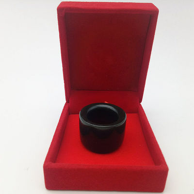 Gepersonaliseerde natuurlijke Nefriet Jade Ring voor mannen Polijst Techniek