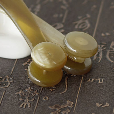 Yak Hoorn Gua Sha Board Bull Hoorn Body Massager Huidverzorgingsroller voor het volledige lichaamsmassagegebied