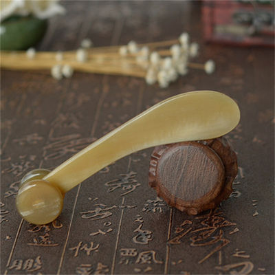 Yak Hoorn Gua Sha Board Bull Hoorn Body Massager Huidverzorgingsroller voor het volledige lichaamsmassagegebied