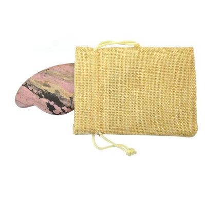 Multifunktioneel gezichtsmassagebord met roze rodonit jade Guasha voor gezondheidszorg en persoonlijke gezondheid