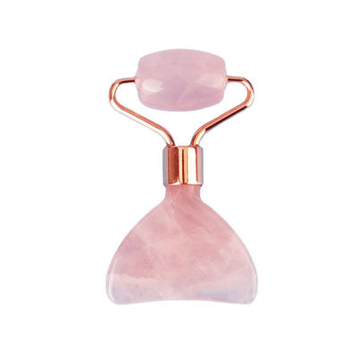 Mini Rose Quartz Jade Roller Oog Huidverzorging Gua Sha Board Multi Functionele Gezichts Beauty Device binnen 90 Tekens