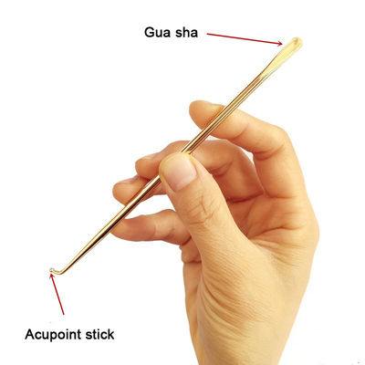 Body Skin Care Acupoint Stick Koperen Gua Sha Massage Tool met afbeelding en ISO9001 certificaat