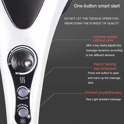 ABS Silicone Handheld Infrarood Massage Hammer voor diepe weefselmassage van Schouder Leg Voet Spieren Oneindig variabele snelheid