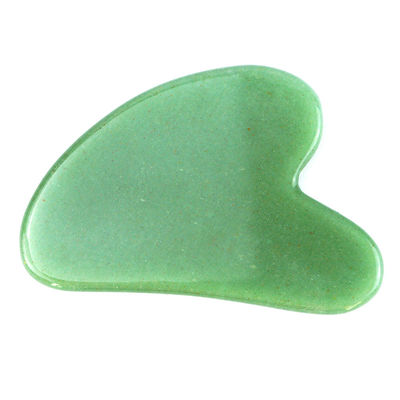 75*50mm Rozenkwarts Jade Bian steen Beeldhouwend Hart Gua Sha Gezicht Beeldhouwend Gereedschap voor Nek Achter Achter schouder Massage Anti-aging