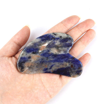 75*50mm Rozenkwarts Jade Bian steen Beeldhouwend Hart Gua Sha Gezicht Beeldhouwend Gereedschap voor Nek Achter Achter schouder Massage Anti-aging