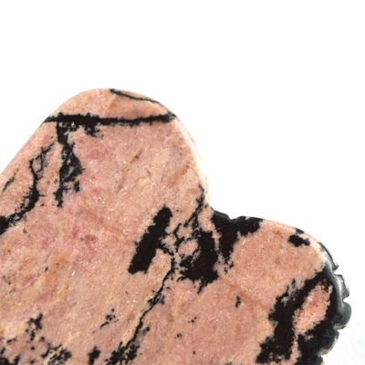 Lichaamsmassageapparatuur Natuurlijke Rhodonite Steen Gua Sha Schraapplaat voor gezichtsverzorging en diepe weefselmassage