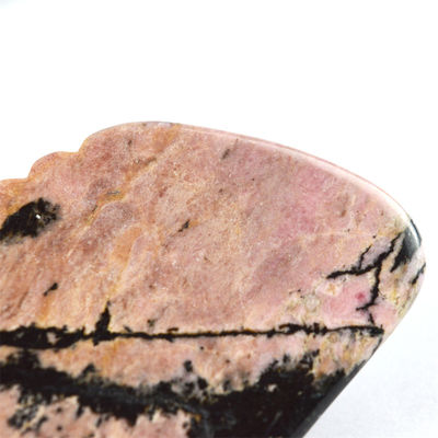Lichaamsmassageapparatuur Natuurlijke Rhodonite Steen Gua Sha Schraapplaat voor gezichtsverzorging en diepe weefselmassage