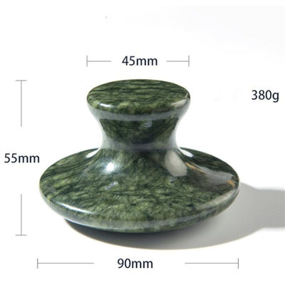 Beschikbaard Donkergroen Xiuyan Jade Champignon Gua Sha Gereedschap voor lichaam genezing en energie therapie