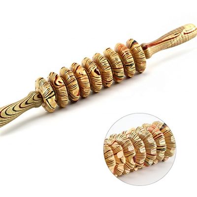 OEM ODM 38*5.5cm Houten buikmassage roller Body Massage Jade Roller