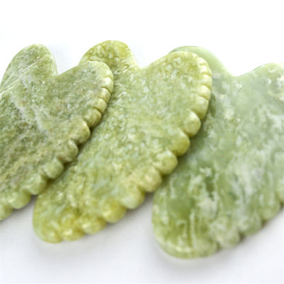 2024 Natural Heart Shape Xiuyan Jade Gua Sha Scraping Board Het ultieme massagetool voor volledige lichaams ontspanning