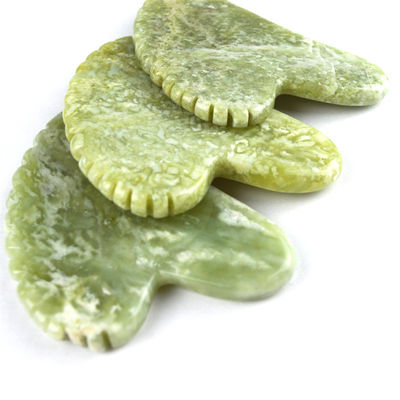 2024 Natural Heart Shape Xiuyan Jade Gua Sha Scraping Board Het ultieme massagetool voor volledige lichaams ontspanning