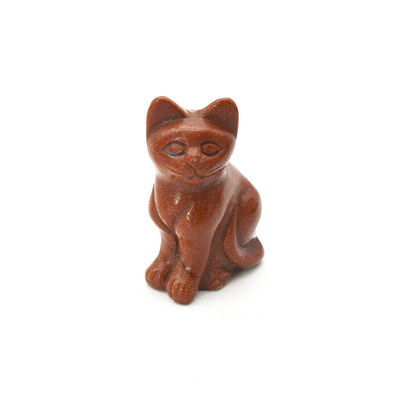 Gemstone Feng Shui stijl handgesneden Agate kat figuur voor dier genezing en decoratie
