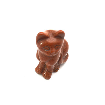 Gemstone Feng Shui stijl handgesneden Agate kat figuur voor dier genezing en decoratie
