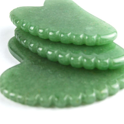 Gezichtsmassager 2024 Hartvorm Jade Gua Sha Tool voor zelfverzorging en handmatige massager