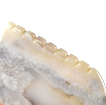 Lichaamsmassageapparatuur Eigenschappen Wit natuurlijke Guasha gezichtsmiddelen voor gezichtsspa met Sakura Agate Jade Gua Sha gezichtsmiddel