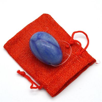 Blauwe Aventurine Yoni Massage Eggs Volkskunst Stijl Kegel versterkingsset voor vrouwen