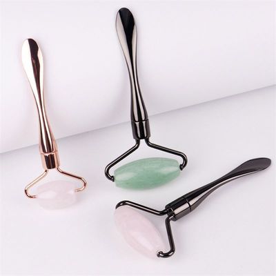 Gepersonaliseerd logo beschikbaard Metalen gezichtslifting schoonheidsapparaat voor schoonheidsverzorging en Jade Roller Set