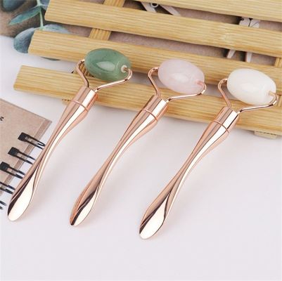 Gepersonaliseerd logo beschikbaard Metalen gezichtslifting schoonheidsapparaat voor schoonheidsverzorging en Jade Roller Set