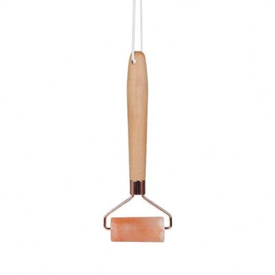 16.5*6.4*2.3cm Natuurlijke Himalaya Rock Salt Jade Face Roller voor gezichtslifting en rimpelverwijdering