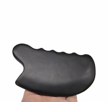 Pure Natural Black Bian Stone Gua Sha Board Massage Gezicht Cosmetische Lift Strenger huid Geheel lichaam Gezicht Massager
