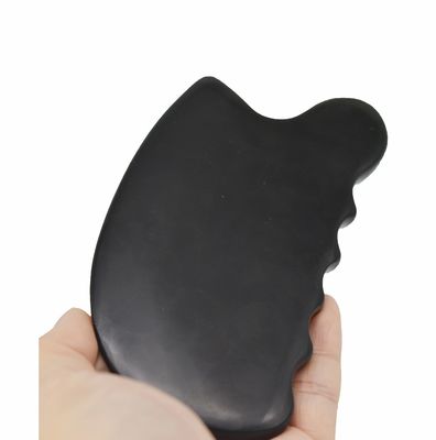 Pure Natural Black Bian Stone Gua Sha Board Massage Gezicht Cosmetische Lift Strenger huid Geheel lichaam Gezicht Massager