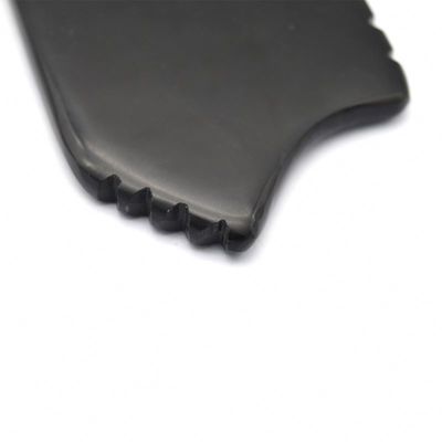 Zwarte Bian Stone Gua Sha Schrapen Massager Tool Set voor natuurlijke lichaam en prestaties
