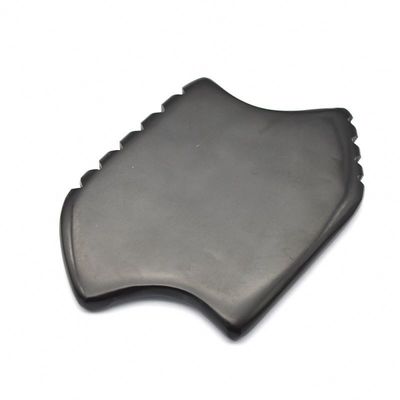 Zwarte Bian Stone Gua Sha Schrapen Massager Tool Set voor natuurlijke lichaam en prestaties