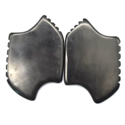 Zwarte Bian Stone Gua Sha Schrapen Massager Tool Set voor natuurlijke lichaam en prestaties