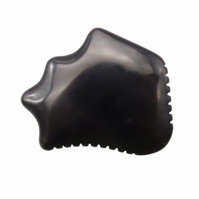 Natural Black Obsidian Gua Sha Board voor huidverzorging Schrapen Gezichtsmassage Relaxatie