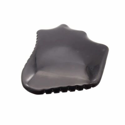 Natural Black Obsidian Gua Sha Board voor huidverzorging Schrapen Gezichtsmassage Relaxatie