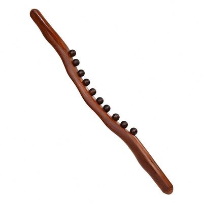400 g/pc Gecarboniceerd beukenhout Lichaam Meridian Dredging Massage Stick Houten Gua Sha Schrapen Massage Tool