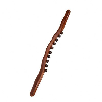 400 g/pc Gecarboniceerd beukenhout Lichaam Meridian Dredging Massage Stick Houten Gua Sha Schrapen Massage Tool