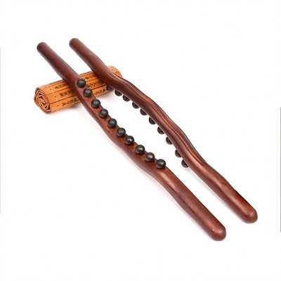 400 g/pc Gecarboniceerd beukenhout Lichaam Meridian Dredging Massage Stick Houten Gua Sha Schrapen Massage Tool