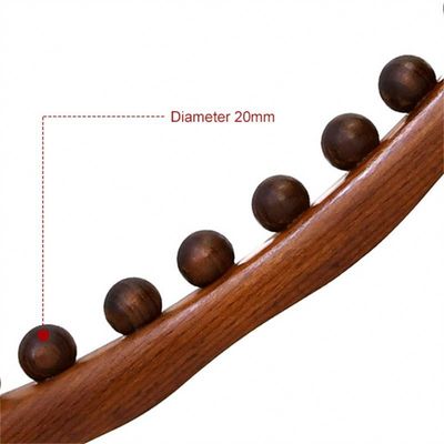 400 g/pc Gecarboniceerd beukenhout Lichaam Meridian Dredging Massage Stick Houten Gua Sha Schrapen Massage Tool