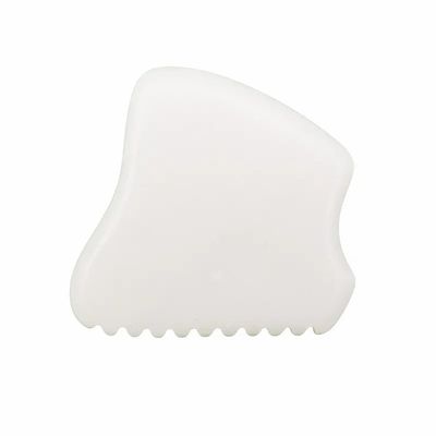 Custom Logo 2024 White Jade Gua Sha Tools voor gezichts- en nekmassage Warm massager Massager Mode No abk-2051