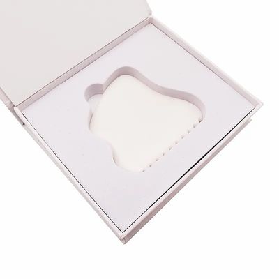 Custom Logo 2024 White Jade Gua Sha Tools voor gezichts- en nekmassage Warm massager Massager Mode No abk-2051