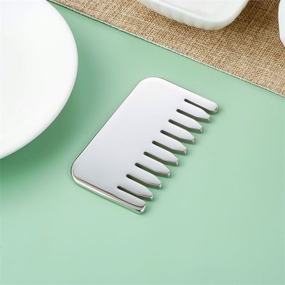 Lichaamsmassage en ontspanning van de hoofdhuid 304 Ruitvrij staal Gua Sha Comb Scalp ontspanning en haargroei Hoofd Gua Sha massagetool